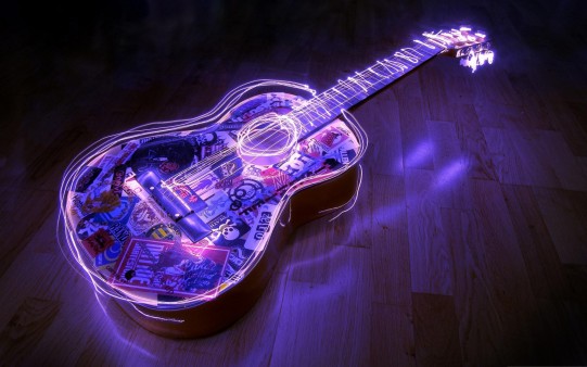 Fondo Pantalla Guitarra iluminada