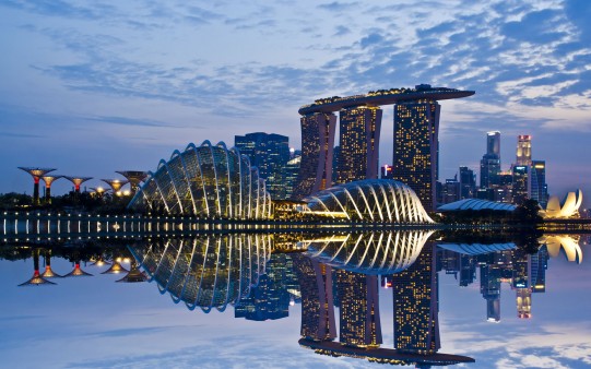 Singapur al Anochecer.