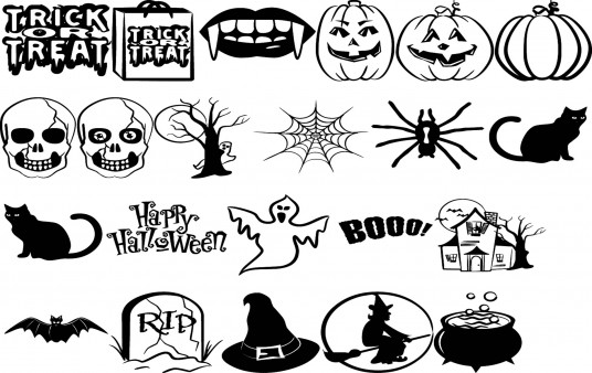 Fondo de Pantalla Iconos de Halloween