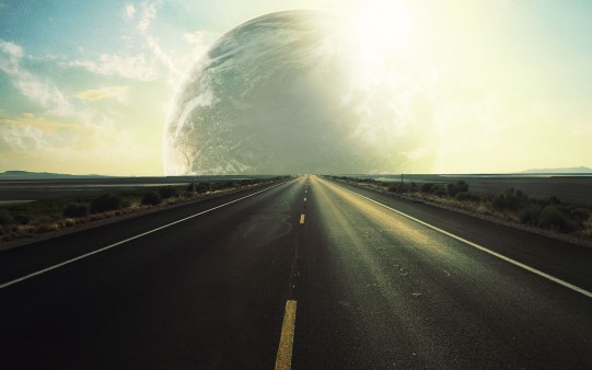 Carretera hacia un nuevo planeta